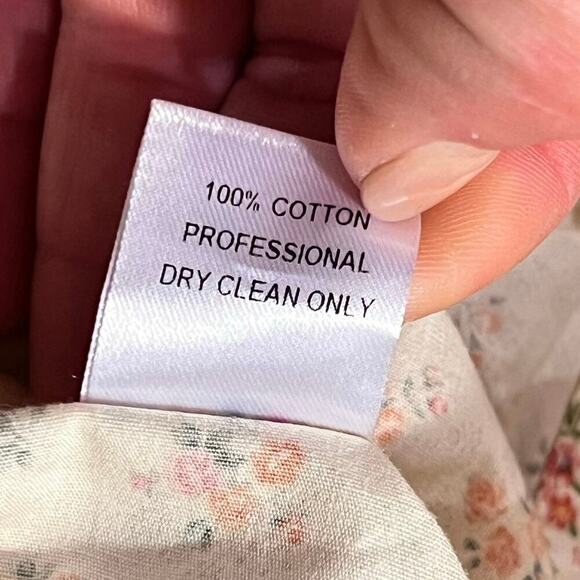 Petersyn Floral Cropped Off The Shoulder Peplum Top Size L Prairie Cottagecore - Picture 8 of 10